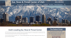 Desktop Screenshot of entcenterutah.com