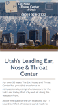 Mobile Screenshot of entcenterutah.com