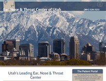 Tablet Screenshot of entcenterutah.com